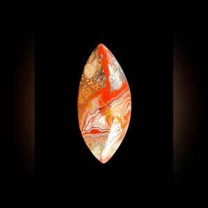 Unique crazy lace cabochon, perfect for wire wrapping and lapidary arts